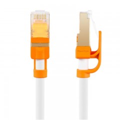 ☆包尔星克 POWERSYNC CAT7-KRMG39-3 七类网线 3米 高速纯铜 千兆网络圆线 铝箔屏蔽 耐摇摆 珠光白色