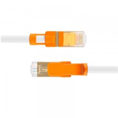 ☆包尔星克 POWERSYNC CAT7-KRMG39-3 七类网线 3米 高速纯铜 千兆网络圆线 铝箔屏蔽 耐摇摆 珠光白色