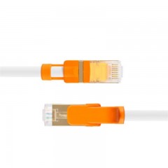 ☆包尔星克 POWERSYNC CAT7-KRMG29-3 七类网线 7类双屏蔽双绞千兆镀金纯铜耐摇摆 寿命长 珠光白色 2米网线