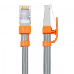 ☆包尔星克 POWERSYNC CLN7GAR8050 七类双屏蔽双绞千兆镀镍纯铜耐折弯工程线灰色 5米网线