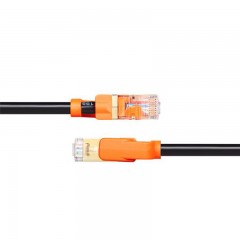 ☆包尔星克 POWERSYNC CLN7GAR0020 CAT7超七类网线 圆线 双色 抗摇摆 双屏蔽 双绞 黑色 2米