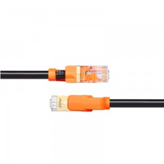 ☆包尔星克 POWERSYNC CLN7GAR0010 CAT7超七类网线 圆线 双色 抗摇摆 双屏蔽 双绞 黑色 1米