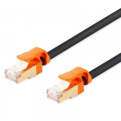 ☆包尔星克 POWERSYNC CLN7GAR0005 CAT7超七类网线 圆线 双色 抗摇摆 双屏蔽 双绞 黑色 0.5米