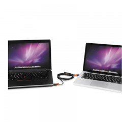 ☆包尔星克 USB3-EKM200B USB3.0多功能资料对拷线对传线 1.5米 黑配橘