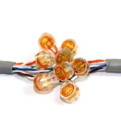 ☆海乐 HAILE ZD-K1-100 转接头 K1 单刀双线接线器 100个/袋