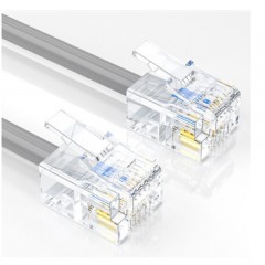 ☆海乐 HAILE HT-110-10M 四芯/4芯电话跳线6P4C纯铜电话线 10米