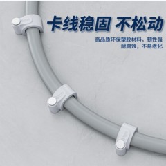 ☆海乐 HAILE ZD-10-100圆形钢钉线卡电线卡网线卡管卡固线钉压线卡10MM 100只装