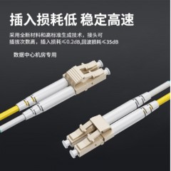 ☆海乐 HAILE HJ-2LC-LC-MT1.5 双芯万兆多模光纤跳线（2LC-LC，50/125，OM3）1.5米