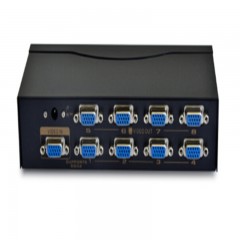 ☆博扬 BOYANG BY-208 高清视频VGA一分八分频器 笔记本电脑电视显示器 1拖8分屏器 250MHZ