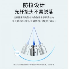 ☆博扬 BOYANG BY-3111SM 电信级光纤跳线SC-SC 3米 单模单芯 低烟无卤环保光纤线 收发器尾纤