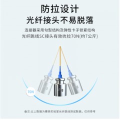 ☆博扬 BOYANG BY-5221SM 电信级光纤跳线ST-ST 5米 单模单芯 低烟无卤环保光纤线 收发器尾纤
