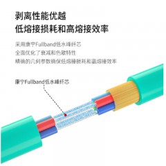 ☆博扬 BOYANG BY-GJFJV-12A1-OM3 12芯 OM3万兆 多模室内网线光纤线 GJFJV束状软光缆 100米