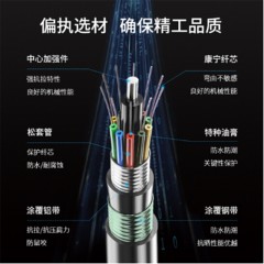 ☆博扬 BOYANG BY-GYTA53-48B 层绞式直埋网线光纤线 2000米轴 48芯