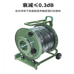 ☆博扬 BOYANG BY-4S-YC1000M 单模四芯室外野战光缆 1000米+航空头+放缆车