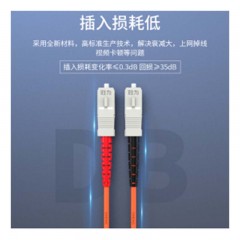 ☆胜为 SHENGWEI FMC-201 电信级光纤跳线 SC-SC多模双芯 收发器尾纤 3米
