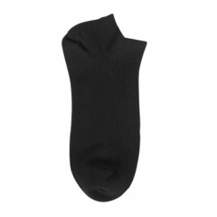 ☆苏宁极物 5双装 女士抗菌防臭双针全棉船袜 黑色