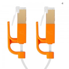 ☆包尔星克 POWERSYNC CAT7-KFMG10-3 七类网线 7类扁平屏蔽双绞千兆镀金纯铜 耐摇摆 黑色1 米网线