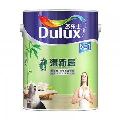 ☆多乐士 DULUX A895竹炭清新居五合一内墙乳胶漆油漆涂料墙面漆白色5L