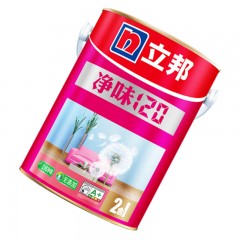 ☆立邦 净味120二合一无添加油漆涂料内墙乳胶漆墙面漆5L