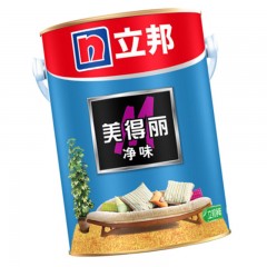 ☆立邦 净味美得丽墙面漆白色净味内墙乳胶漆油漆涂料5L