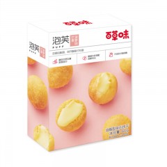 百草味 泡芙60g 牛奶味*3袋 单位：盒