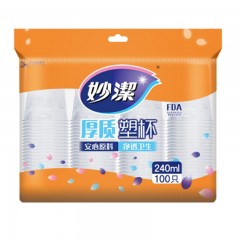 妙洁-COOL-酷杯240ml-100只装-单位：个-起订量10包