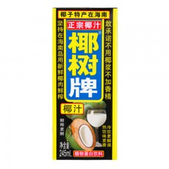 椰树牌 椰子汁245ml*24盒   100箱起订