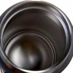 哈尔斯 304不锈钢雅士办公保温杯有手柄男女商务保温杯带茶隔450ML  LBG-450-1