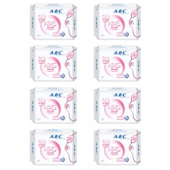 ABC  卫生巾0.1cm清凉舒爽夜用防侧漏280mm*8包夜用C44