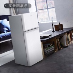 TCL BCD-118KA9 118升 双门冰箱 LED照明 金属面板（芭蕾白）