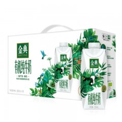 伊利 金典有机全脂纯牛奶3.8g乳蛋白（梦幻盖）250ml*10盒（单位：箱）