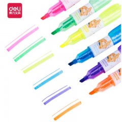 得力 S611荧光笔(混)(6支/袋)  6袋起订(单位：袋）