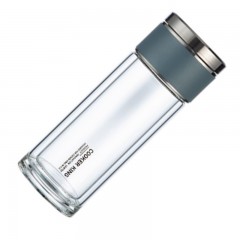 炊大皇-HM26A2-和茗茶水分离玻璃杯-260ml-海水蓝-单位：个