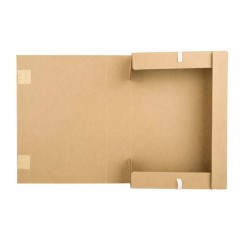 得力(deli)-27045-牛皮纸文件盒凭证文件考试收纳财会用品-10只-50mm-混浆-250g-单位：个-起订量5个