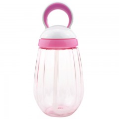 富光 创意南瓜形咔咔儿童吸管杯 可爱学生塑料杯 便携防漏太空水杯 FGA126-450