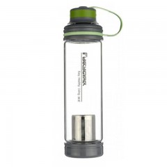 富光 单层玻璃杯便携过滤泡茶杯 男女士带盖大容量户外运动水杯子 G1310-600