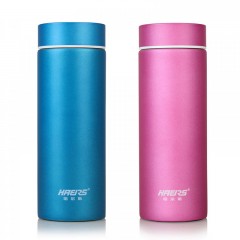 哈尔斯 男女士水杯办公杯子随手杯304不锈钢卡通真空保温杯320ML  HW-320-2