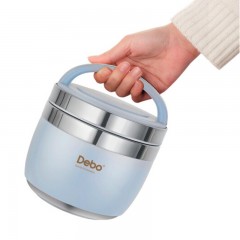 德铂（Debo）-DEP-741-哈里 (保温饭盒)-1.5L-蓝色-单位：个