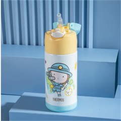 膳魔师 儿童保温杯FFI-403 Lion 蓝黄/粉黄