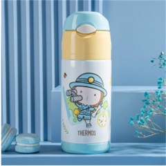 膳魔师 儿童保温杯FFI-403 Lion 蓝黄/粉黄