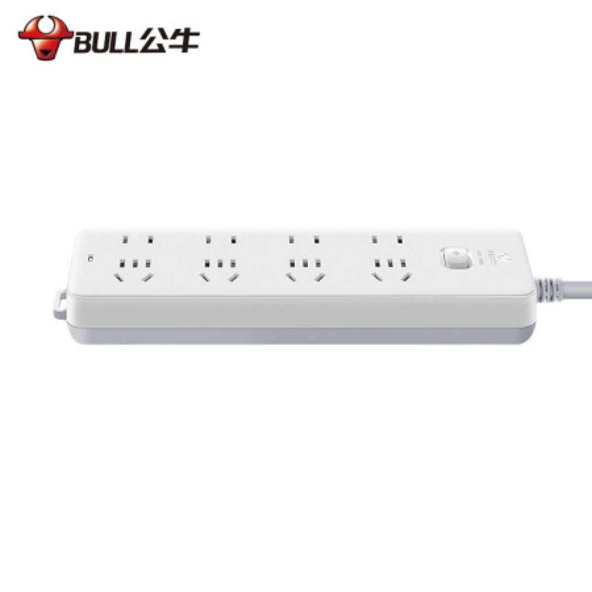 公牛（BULL） 8位总控开关 新国标带儿童保护门排插 GN-403 全长1.8米 YL 3个起订 单位：1个