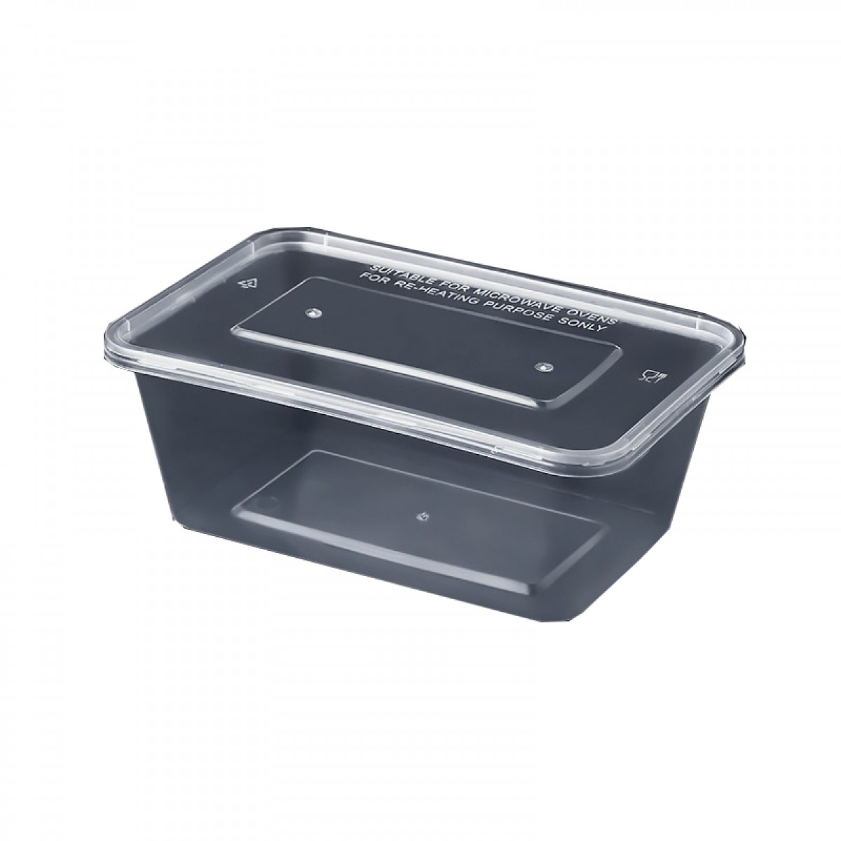 特美居 一次性饭盒餐盒长方形透明塑料快餐盒 300只装*1000ml 单位：箱