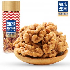 如水 琥珀核桃仁345g/罐 年货甜蜜坚果炒货甜食核桃 烘焙生熟去皮休闲零食