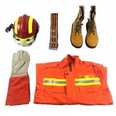 虎鲸安 抢险救援七件套森林消防服套装消防服抢险救援头盔消防腰带手套消防靴护目镜强光手电套装