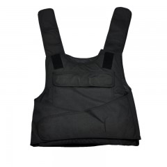 虎鲸安 防刺服防刺衣防刺背心战术背心防护马甲保安防身防 黑色软质防刺服