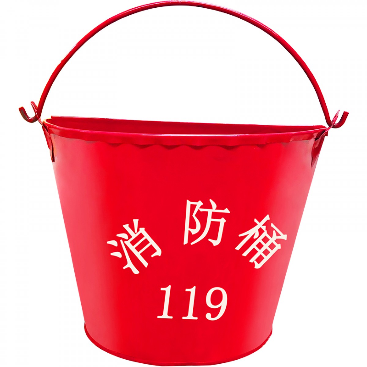 虎鲸安（HJ）HJ-BYST-RD 消防沙桶黄沙半圆圆形烤漆应急铁桶急救桶 红色 单位：个