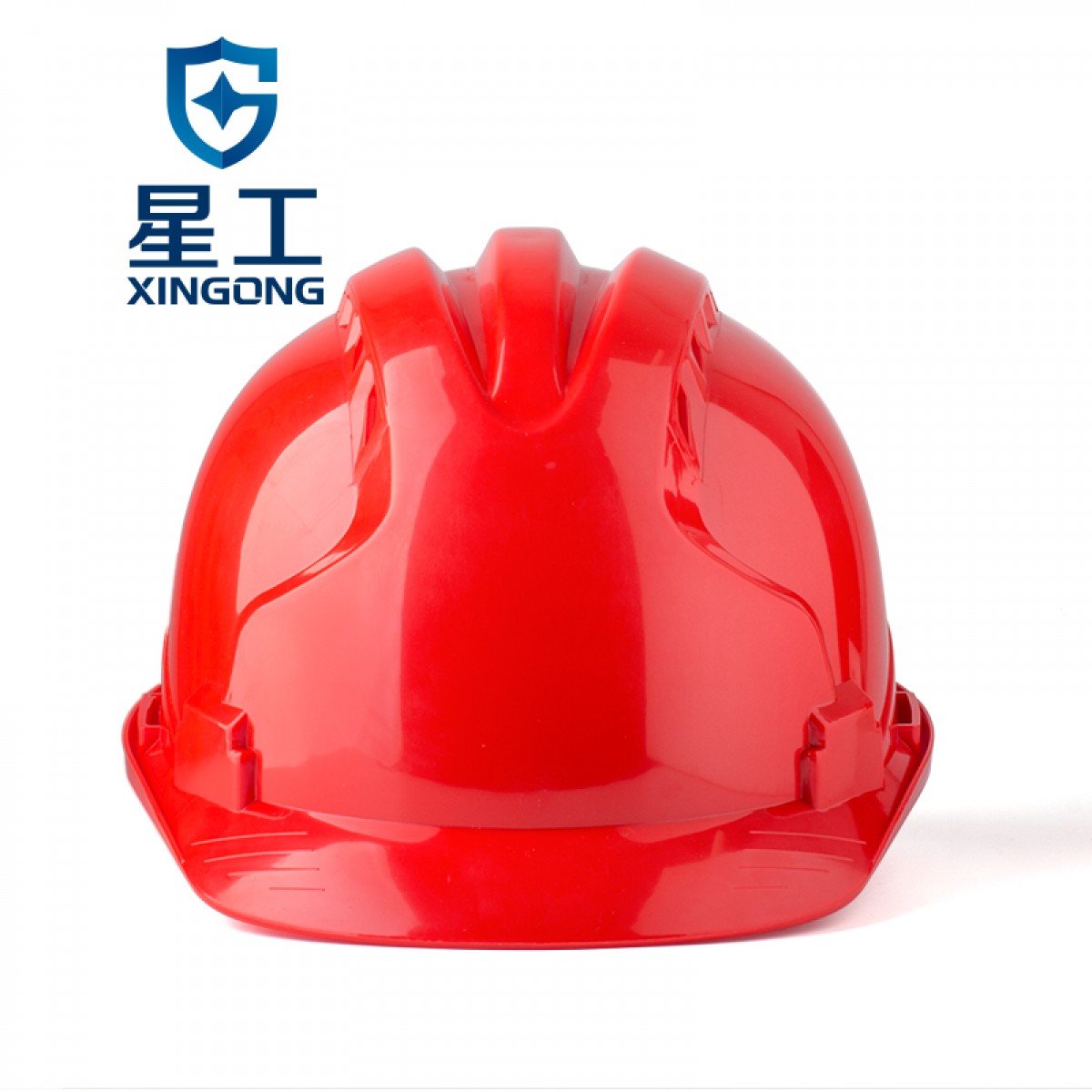 星工（XINGGONG）安全帽 ABS透气工程施工建筑防砸三筋安全帽 红色XGA-5 单位：顶
