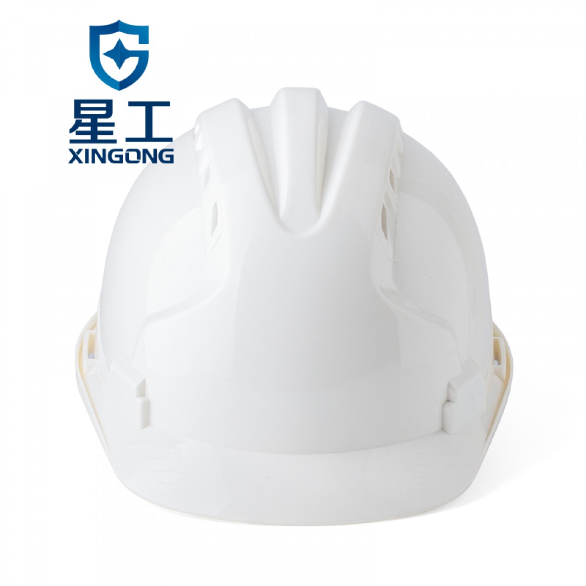 星工（XINGGONG）安全帽 ABS透气工程施工建筑防砸三筋安全帽 白色XGA-5 单位：顶 3顶起订