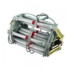 虎鲸安 火灾逃生钢丝梯钢绳梯钢丝绳软梯10米