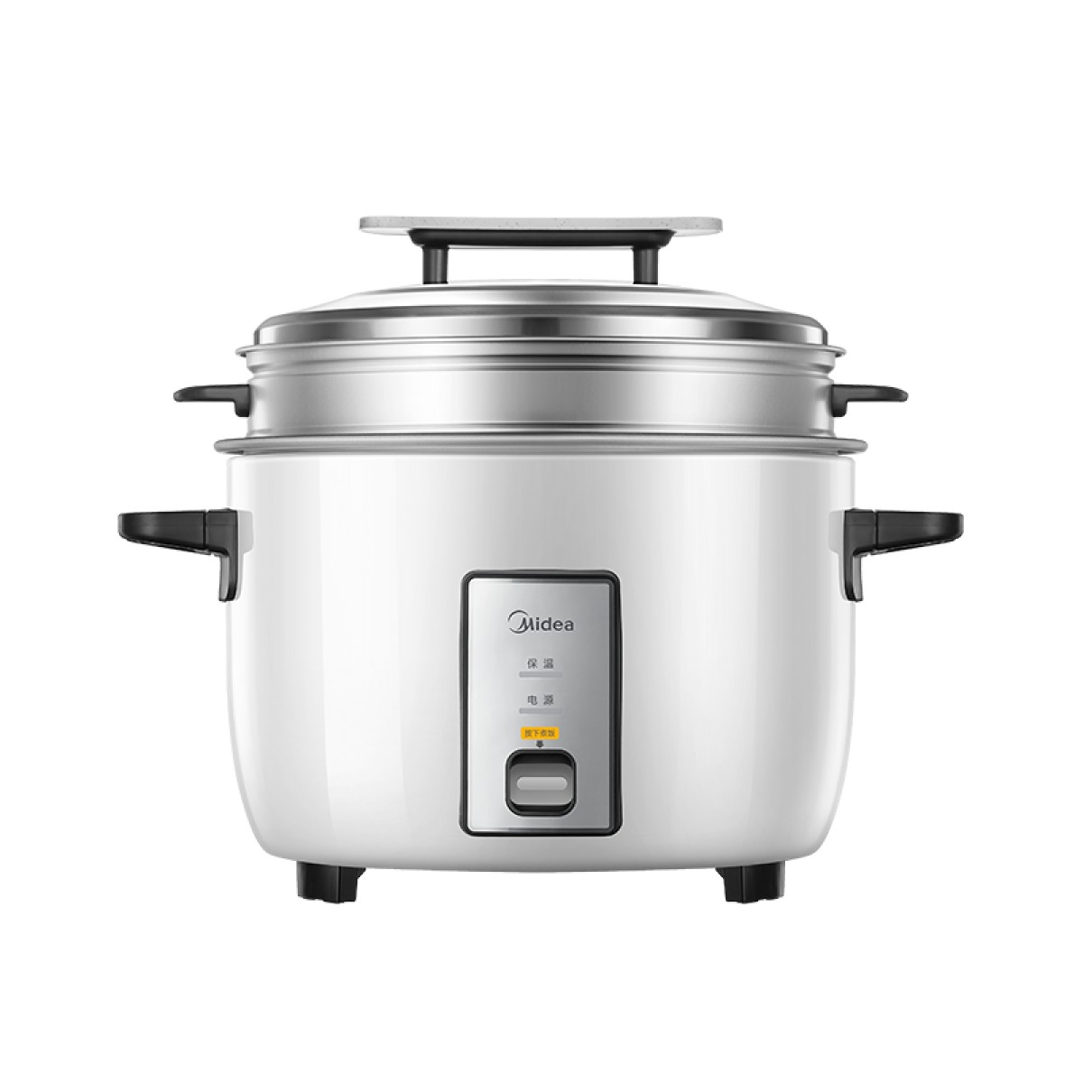 美的（Midea） 电饭锅大容量商用食堂饭店餐饮复古电饭煲黑晶加厚不粘内胆13L带蒸屉 FBE1321 单位：个